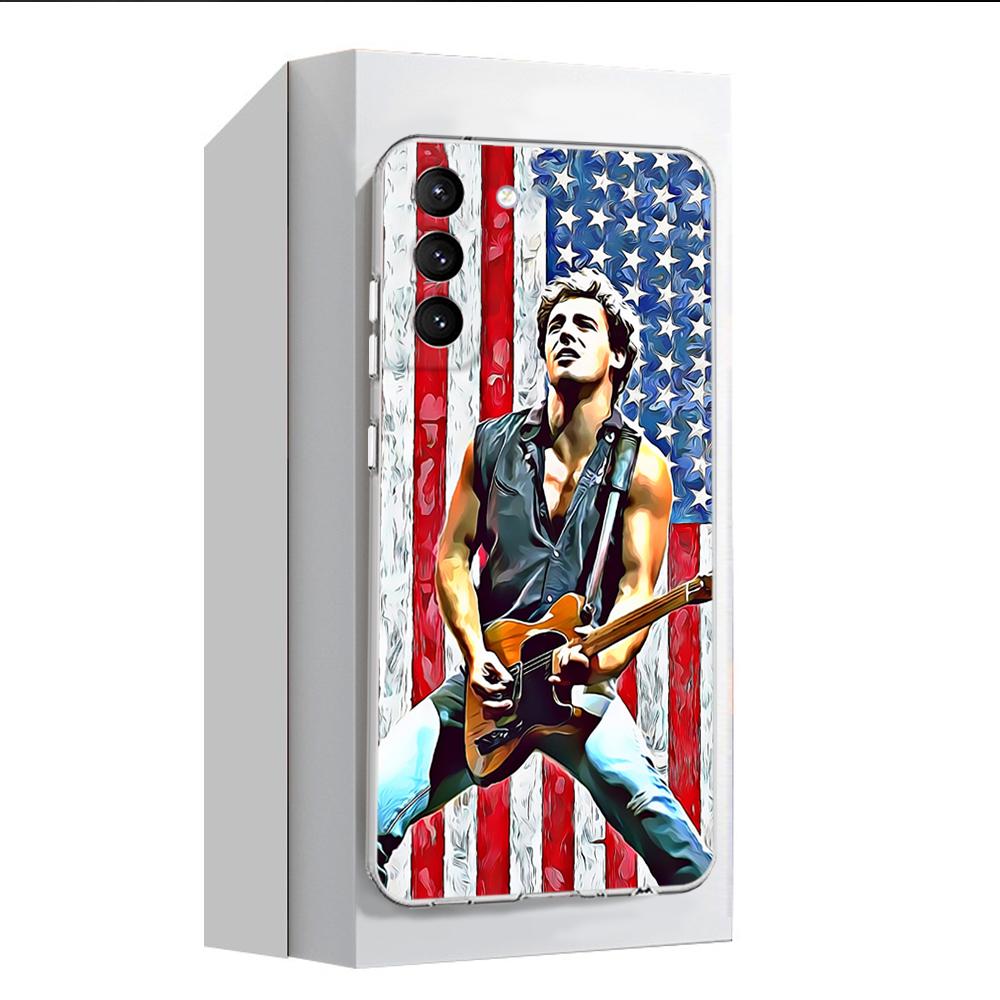 

Bruce Springsteen Signed Phone Case for Samsung S22 S21 S20 Pro Plus Ultra S10 S9 S8 Note 20 10 9 Ultra Phone Bumper Covers Galaxy S22
