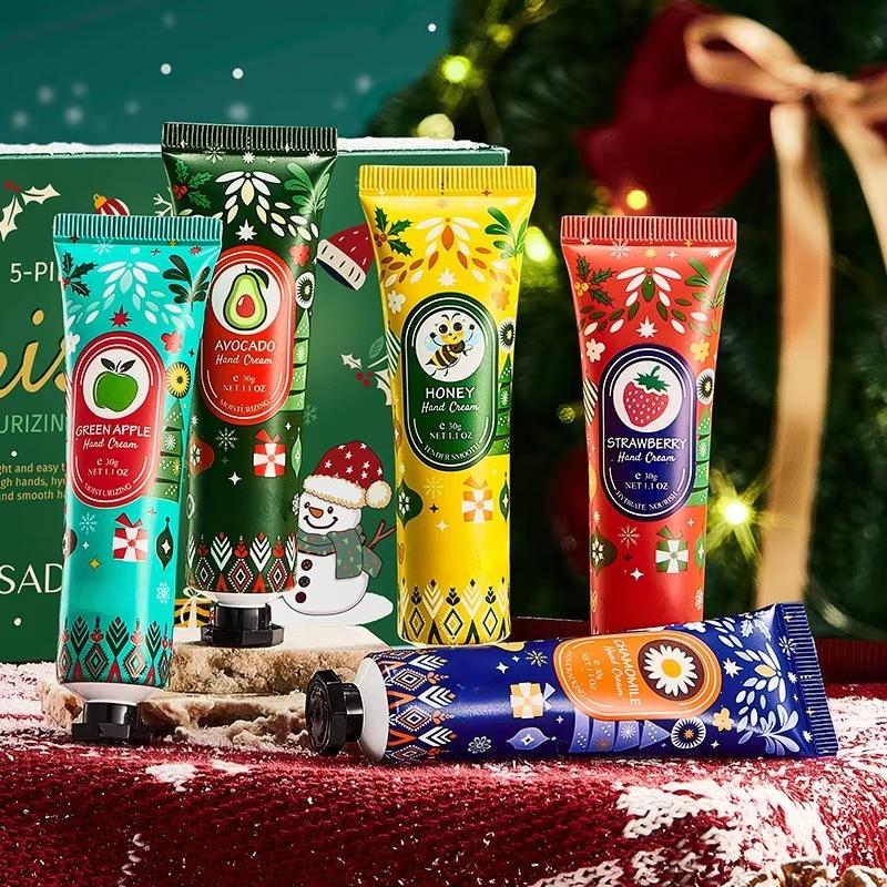 Christmas Gift 5/box Hand Cream Set Moisturizing Nourishing Anti Cracking Repairing Hands Care Beauty Skincare Hand Creams Sets