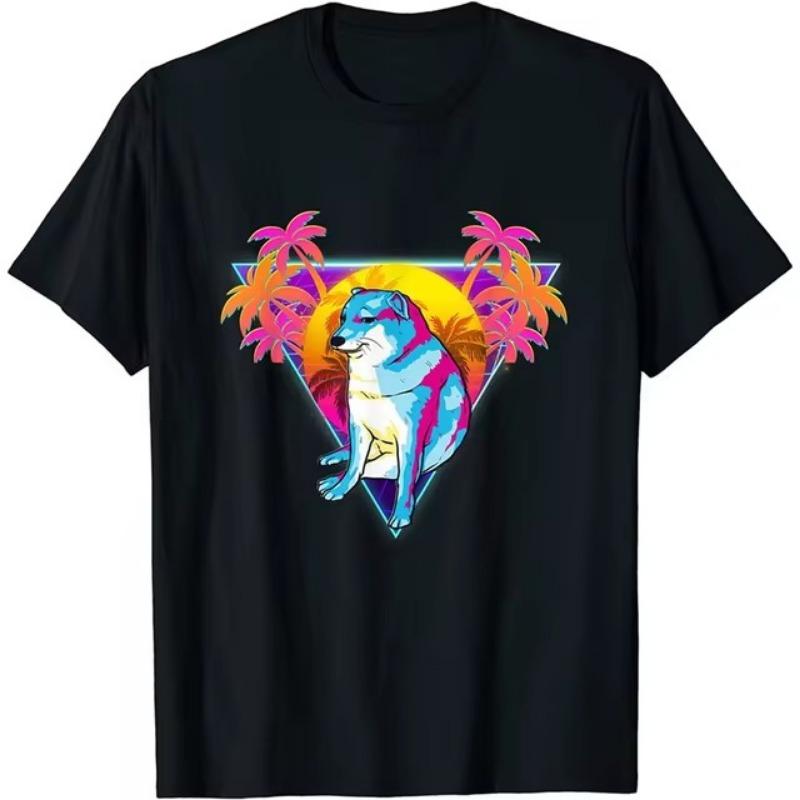 Printed Men's T Shirts Funny Summer Animals O-Neck Short Sleeve Casual Comforts Tee Shirt Tops Women