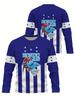 Honduras Print, Herren Grafikdesign Langarm Rundhals T-Shirt, Bequemes Lässiges Sweatshirt Für Frühling Und Herbst Jersey