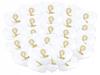 Heart Balloons with Communion Print, 25 Pcs