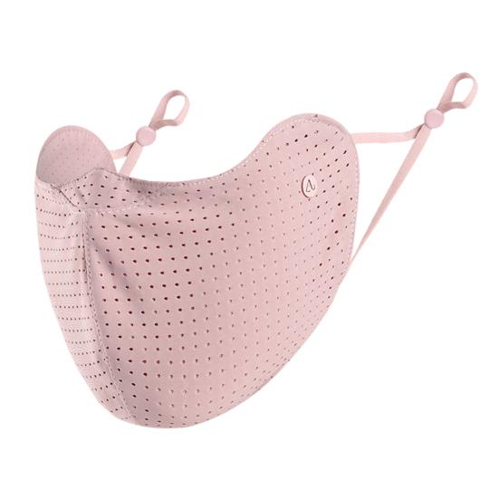 Ice Silk Face Guard, Washable Cooling Sunscreen Face Shield, Breathable Holes Face Protector with Elastic Ear Loop for Outdoor Cycling Hiking Fishing
