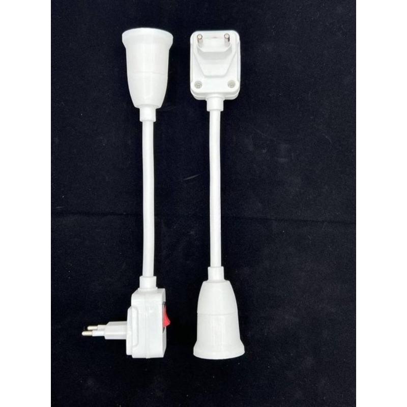 

Universal Lengthened Lamp Holder Converter Plug Socket Light Plug-in with Switch Creative Vase Type E27 Screw LED Light