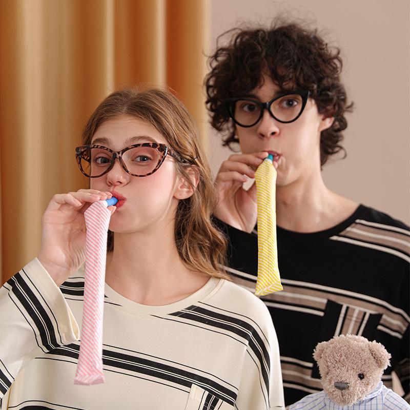 

Rou Shan 2025 Cotton Couple Pajamas, Male & Female, Long Sleeve, Striped, Plus Size, Loose Fit Homewear Women XL