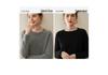 Women's Pure Cashmere Round Neck Sweater - Thickened Knit Pullover, Saddle Shoulder, Autumn/Winter Base Layer.