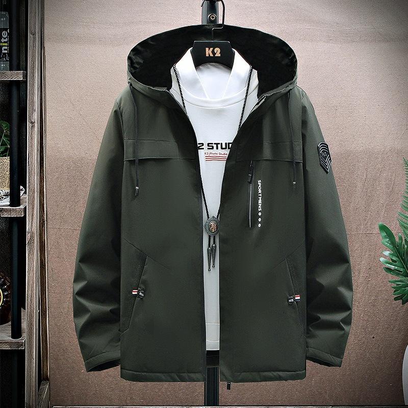 

Добавить флисовое толстое модное мужское тонкое пальто с капюшоном Мужская повседневная куртка тренчкот трендовый длинный 5XL