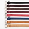 Design Niche Frosted Sued Belt for Women Silver Irregular Pin Buckle Decorative Jeans Waist Belt for Women
