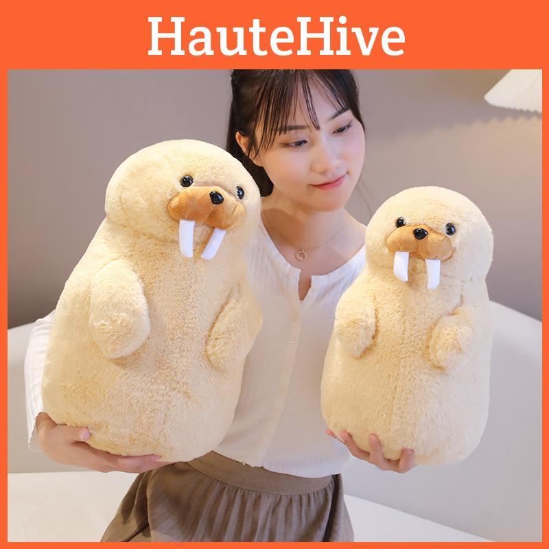 Aquarium Cute Cartoon Standing Penguin Walrus Plush Toy Girls Gifts Holiday