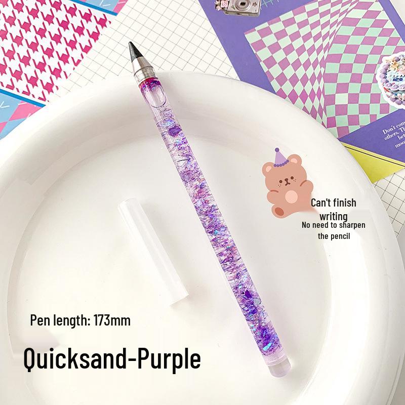 

Карандаш вечный без чернил в стиле Инс: Милые, Черные, Не нужно затачивать или заправлять, с цветными грифелями. HB