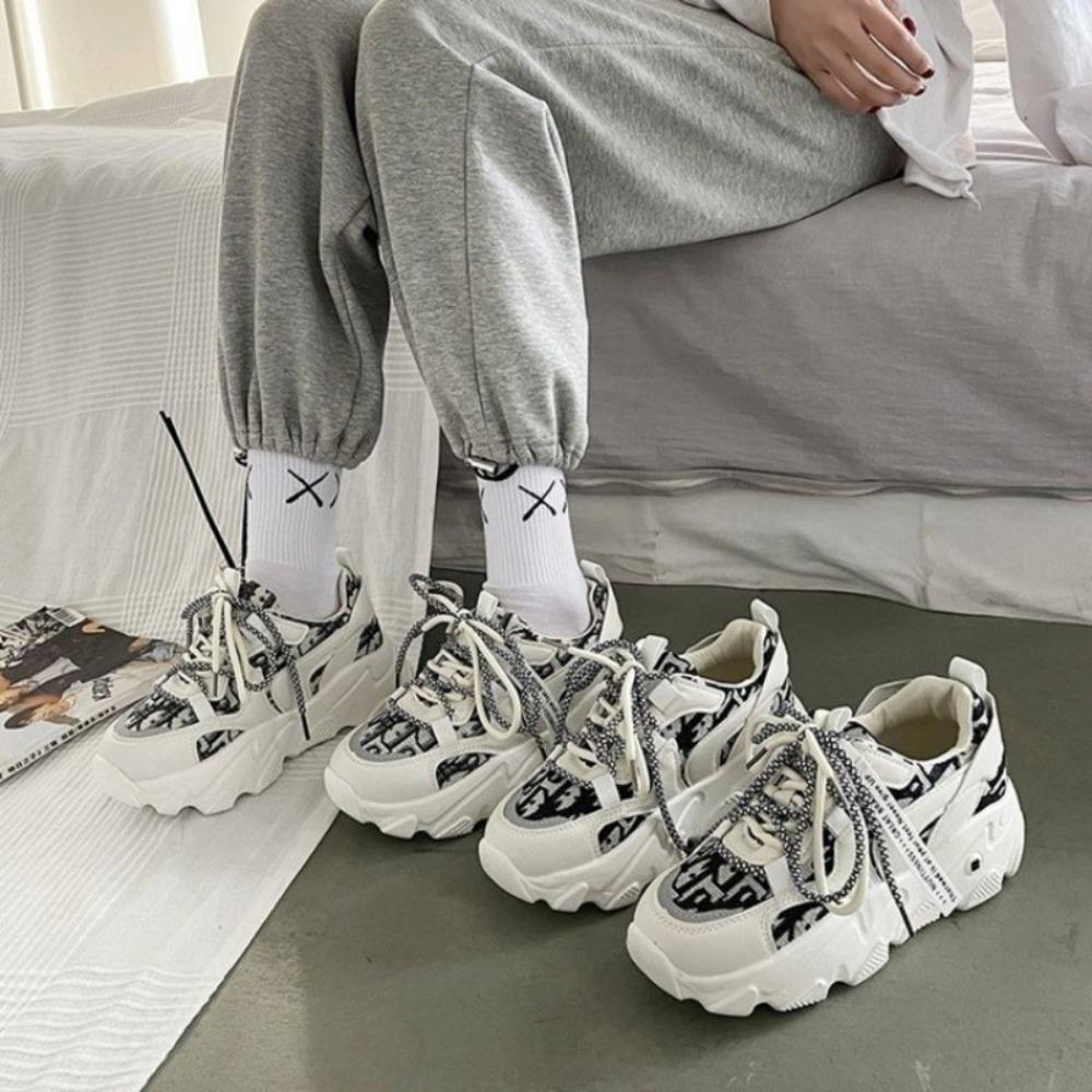 Platform Dad Shoes for Women Color Matching Women's Casual All match Women Sneakers Comfortable Sports Shoes designer shoes NEW