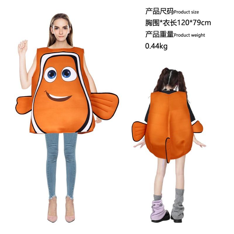 20,000 Halloween Finding Nemo Clownfish Costume Nemo Composite Sponge Fantasy Cosplay one size fits all (adult)