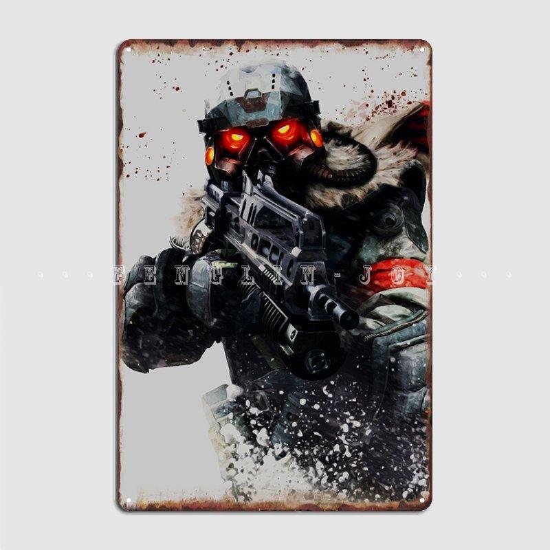 

Killzone Металлическая табличка Настенная Пещера Клуб Бар Дизайн Настенный декор Жестяная табличка Постер 20x30cm（7.8x11.8inch）