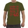 Unisexs Oneck Short Sleeve Tshirt Funny Looks 18 Feels 14 Acts 8 Really 40 40th Birthday Gift Unisexs T Shirts Casual Tees Tops