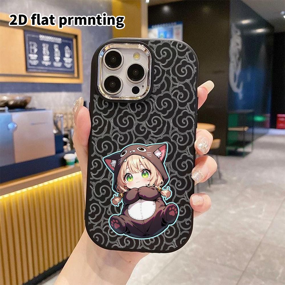 Phone Case: 2D Flat Design Suitable for iPhone 18 17 16 15 14 13 Pro Protective Case, Couple Style, Onesie Girl, Christmas and Halloween Gifts