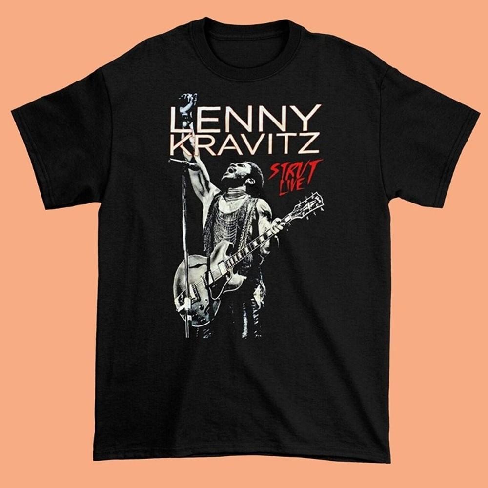 Новая Рождественская Подарочная Унисекс Футболка Lenny Kravitz Strut World Tour S-5XL Футболка DO344 Унисекс S
