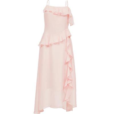 Ruffle Spaghetti Strap Midi Dress