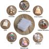 100Pcs White Organza Bags Jewelry Drawstring Pouches Wedding Party Christmas Candy Bags Jewelry Packing