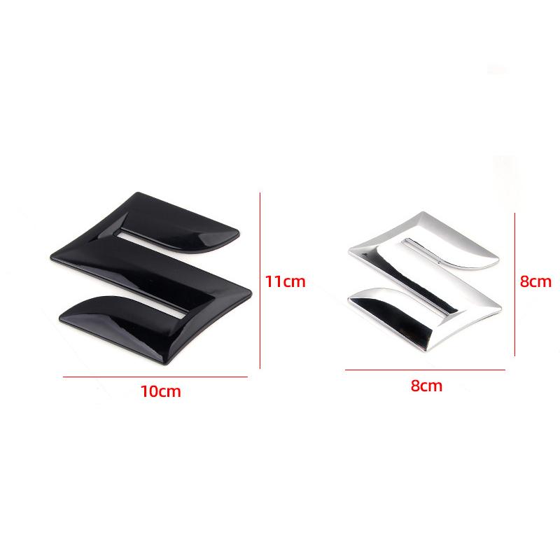 Car Front Rear Logo Auto Grille Emblem Sticker Accessories For Suzuki Jimny Swift Samurai Vitara SX4 Alto Kaiser Ingnis DZire
