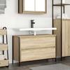 Washbasin Cabinet with Drawers Sonoma Oak