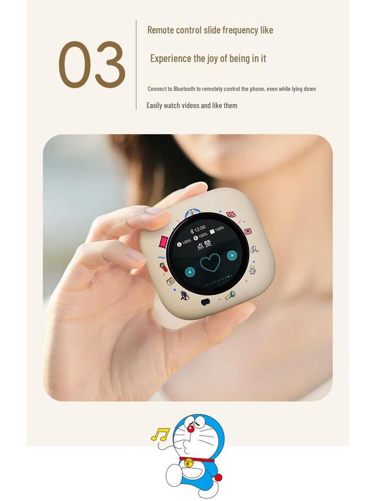 Crayon Shin-chan X918 Smart Touch Bluetooth Earphones with Noise Reduction & Color Screen