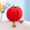 Juguete de Peluche Blando de Fruta Relleno Tomate Manzana Pera Melocotón Almohada de Peluche Suave Comida de Peluche Peluche Regalo de Cumpleaños para Niños