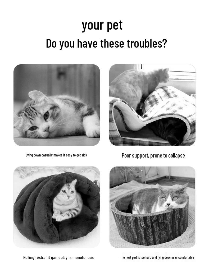 Dual-Use Fleece Pet Bed: Warm Cat Nest & Dog Mat for Autumn/Winter