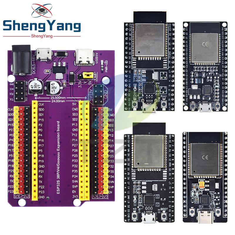 ESP32 Development Board TYPE-C/MICRO USB CP2102 WiFi+Bluetooth Dual Core ESP32-DevKitC-32 ESP-32 Expansion Board 38PINS