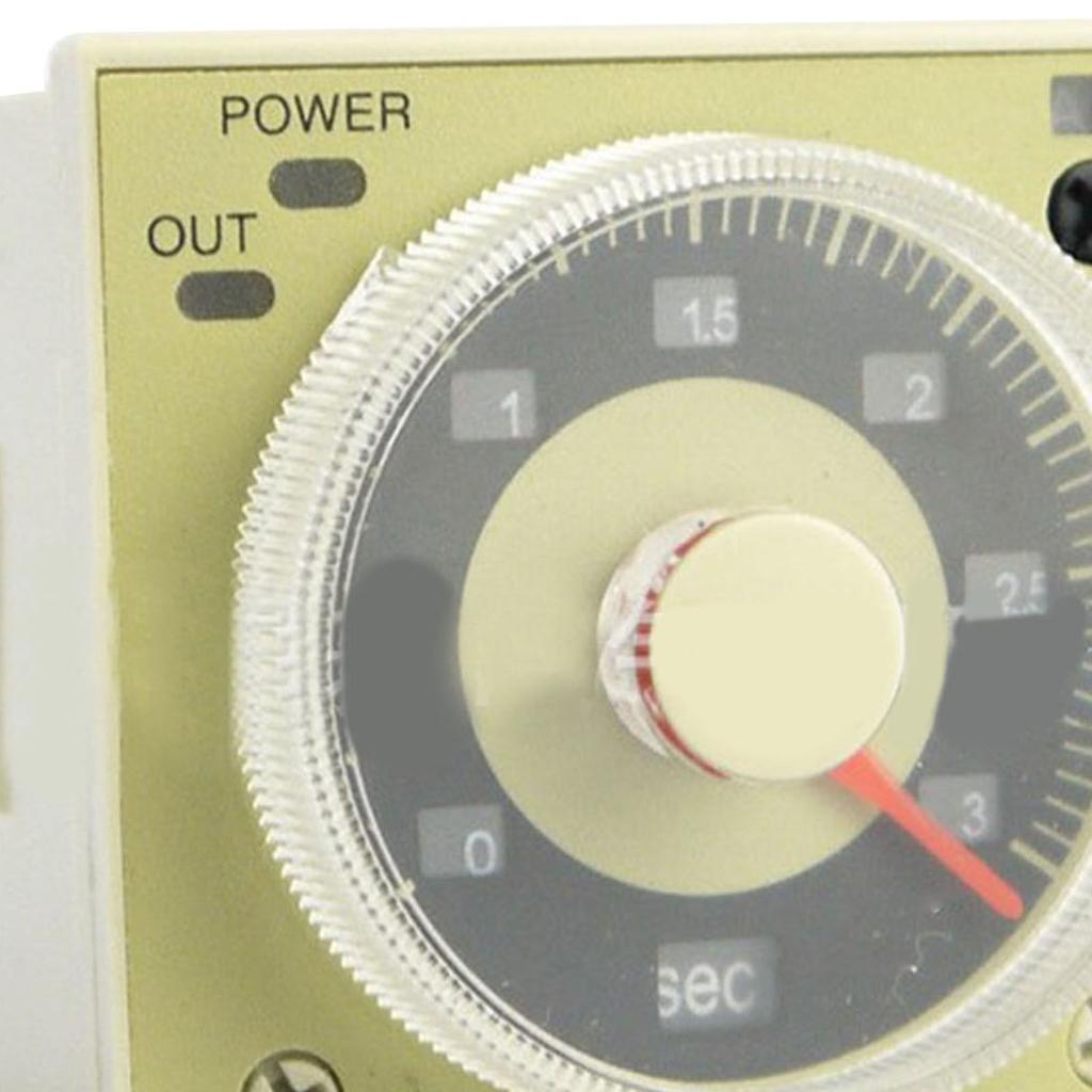 Zeitrelais Knopfbedienung Verzögerungs-Zeitrelais für automatische Steuerschaltung AC100‑240V H3CR A8