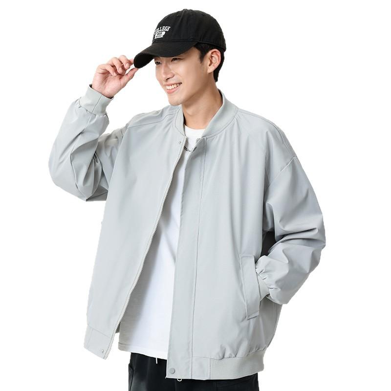 Spring and Autumn New Men's Baseball Uniform Casual Versatile Jacket Men's Ruffian Handsome Loose Flying Staff Jacket
