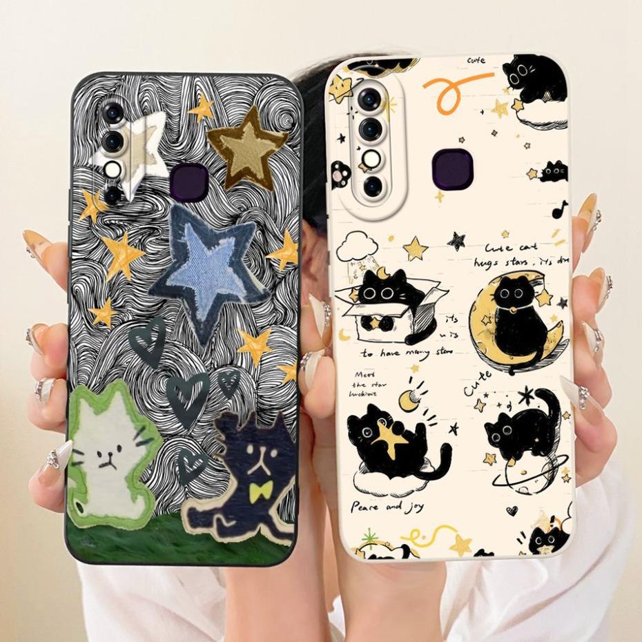 Cute Printed Phone Case For Infinix Hot 8 8Lite X650 X650C Soft Silicone Shockproof Cases For Infinix Hot 8 Lite Hot8 Bumpers