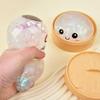 Mini-Quetsch-Dumpling, realistisches Brötchen, sensorisches Fidget-Spielzeug, farbiger Glitzer-Dampfbrötchen-Dekompressionsball, kleines Quetschspielzeug