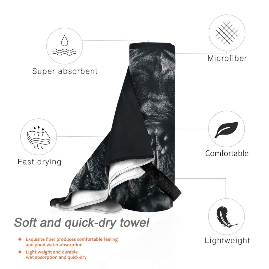 The art of dog Cane Corso - Italian Mastiff Beach Towel Soft Microfiber Quick Dry Absorbent Quick Towels For Bath