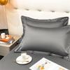 Pure Cotton Solid Color Long-Staple Pillowcase Pair – 100% Xinjiang Cotton, Single Piece, Simple Plain Design