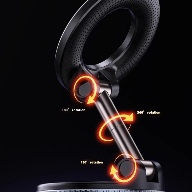 1 Piece Foldable Suction Cup And Magsafe Car Phone Holder Mount Compatible For Phone 12/13/14/15/16 Pro/Max Diy Accessories