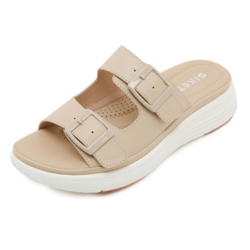 New 2025 European And American Sandals For Women Light And Sweet Thick-Soled Slippers Comfortable And Breathable Slip-On Style