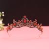 Couronne Tiara de Mariée de Luxe, Couronne de Mariage en Cristal Plaqué Argent pour Mariée Fête d'Anniversaire