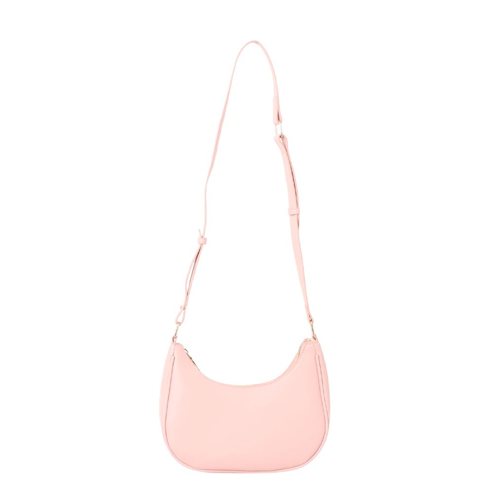 

Ninon Women s Handbag, Beautiful, Small, Casual Shoulder Bag, Crossbody Bag, Mini, 2-Way, Half Moon Pattern, Synthetic Leather, Perfect for Commuting