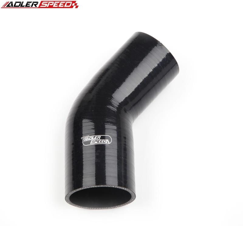 3" To 2'' (76-51mm) ID Straight/45 Degree/90 Degree Reducer Silicone Hose Black Turbo/Intake Coupler Pipe
