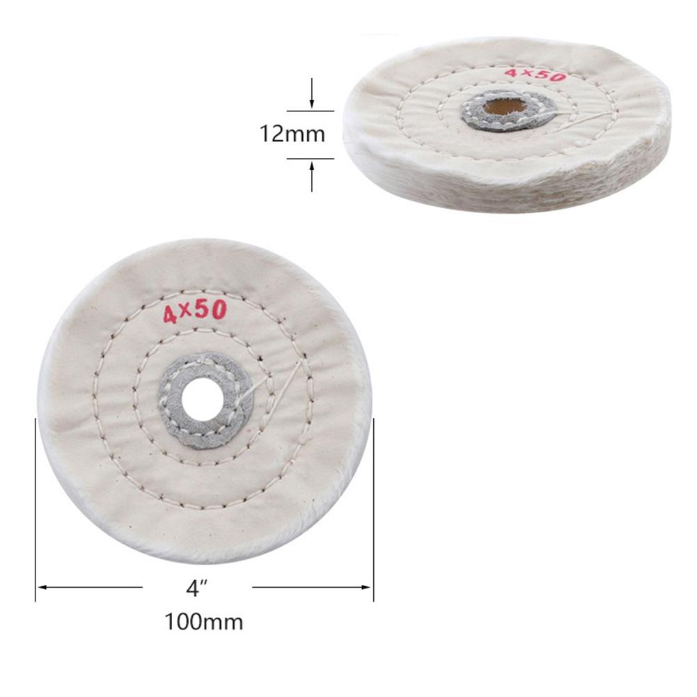 High Quality Polishing Wheels Diameter: 4 Inch/100mm Pure Cotton Cloth For Bench Grinder Electric Drill Abrasive Tools.