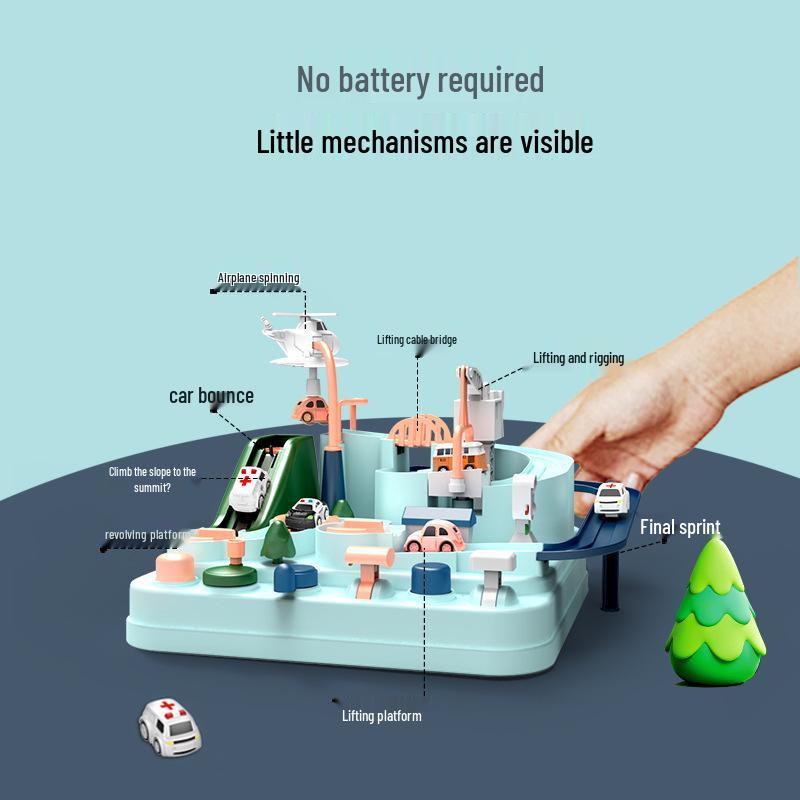 Cross-Border Children's Educational Adventure Car Track Toy