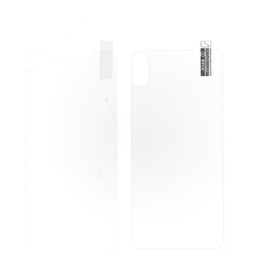 2Pcs Front Rear Tempered Glass Screen Protector for iPhone 6 7 8 Plus XR XS Max