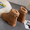 New Autumn and Winter Women's Plus Size Plus Velvet Martin Boots Anti-slip Thick Warm Snow Boots Ankle Boots