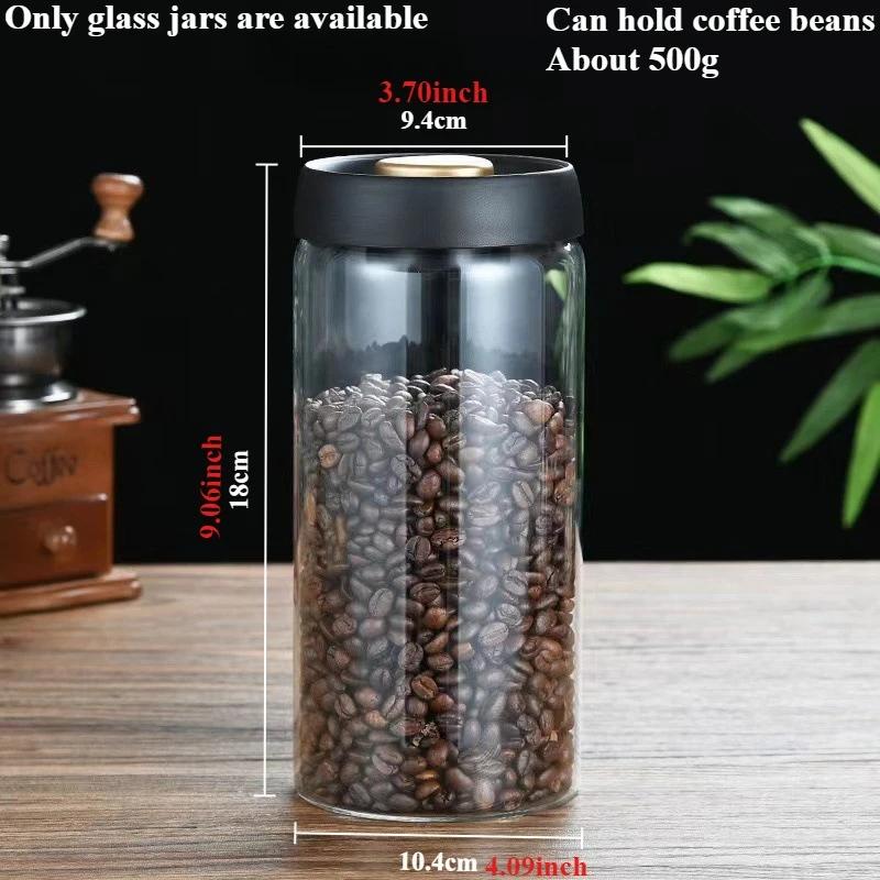 Transparent High Borosilicate Glass Vacuum Sealed Jar Multi Specification Household Storage Jar One Click Moisture Proof Storage