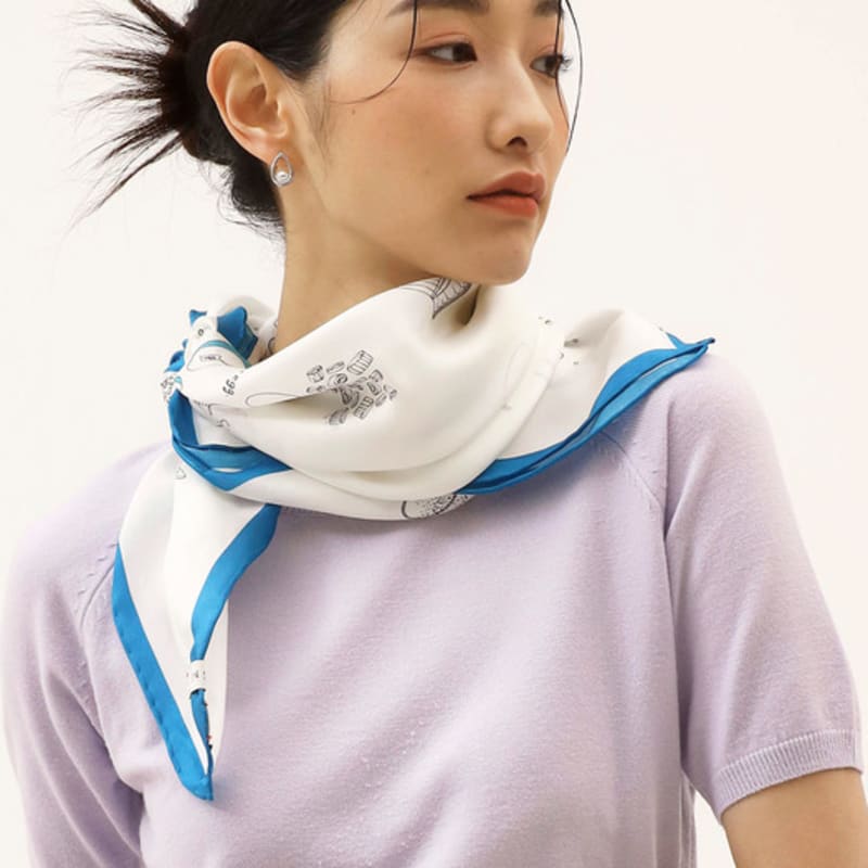 

ONSZ Cooking Recipe Scarf BLUE