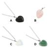 Love Pendant Necklace Drop-Shaped All-Match Crystal Charming Fashionable Necklaces Special Design Women Chain Decoration