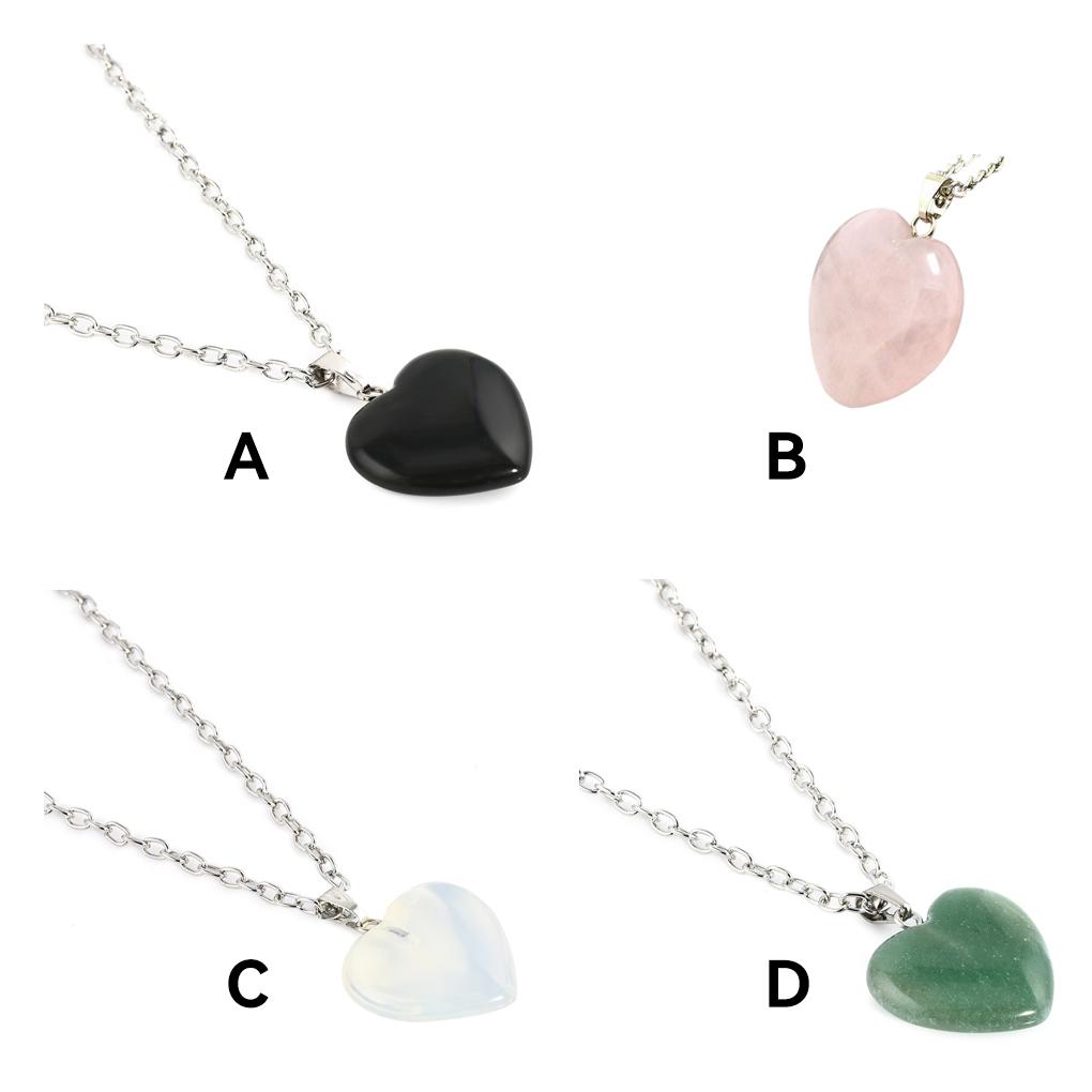 Love Pendant Necklace Drop-Shaped All-Match Crystal Charming Fashionable Necklaces Special Design Women Chain Decoration