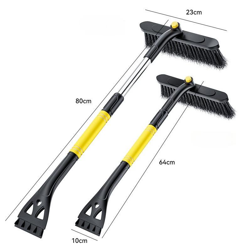 Car Snow Shovel, Multifunctional Portable Ice Shovel, Detachable Telescopic Handle Snow Shovel, Sturdy And Durable Structure, Rotatable Head