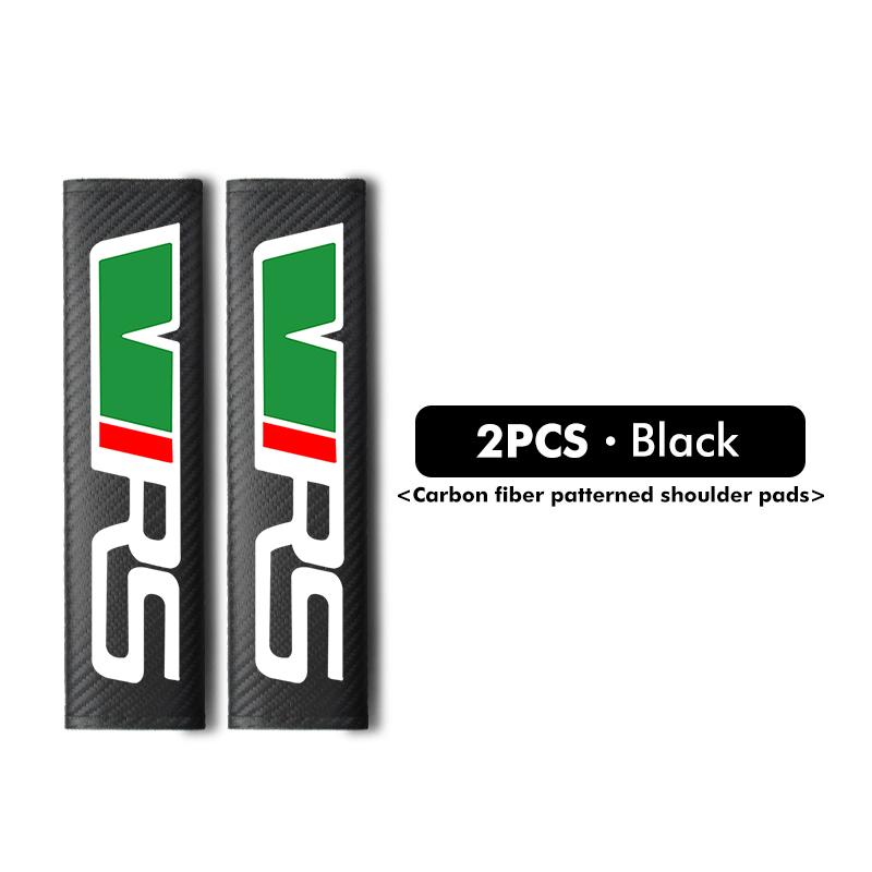 AAFO1 For Skoda 1/2PCS Carbon Fiber Car Seatbelt Shoulder Protector Cover Safety Belt Decoration Octavia A5 A7 RS Fabia Superb Rapid