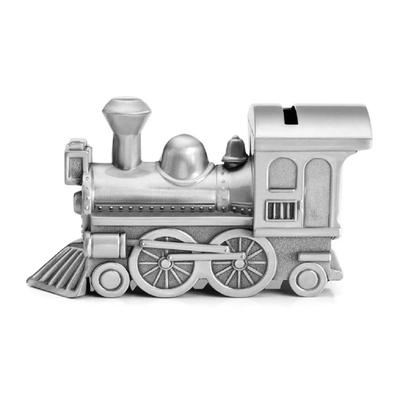 Metal Money Case Train Piggy Bank Silver Penny Coin Saving Box for Children Christmas Birthday Holiday Gift