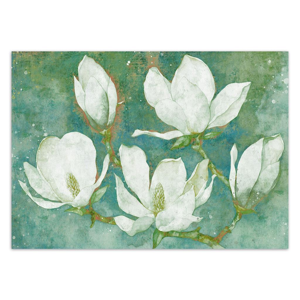 Wallpaper Flowering magnolias abstract